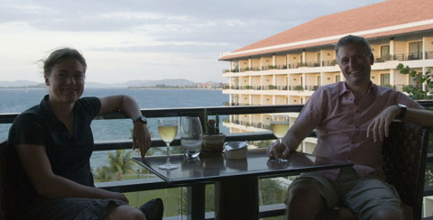 Lulu und Ludwig in der Clublounge