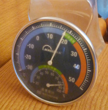 Temperatur und Luftfeuchtigkeit