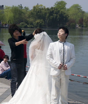Hochzeitsfotoshooting am Westsee
