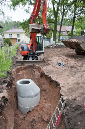 Erdarbeiten Revisionsschacht