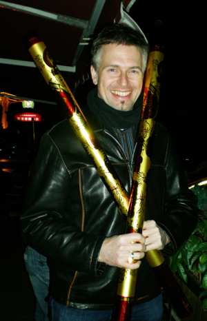 Marc mit Konfettikanonen